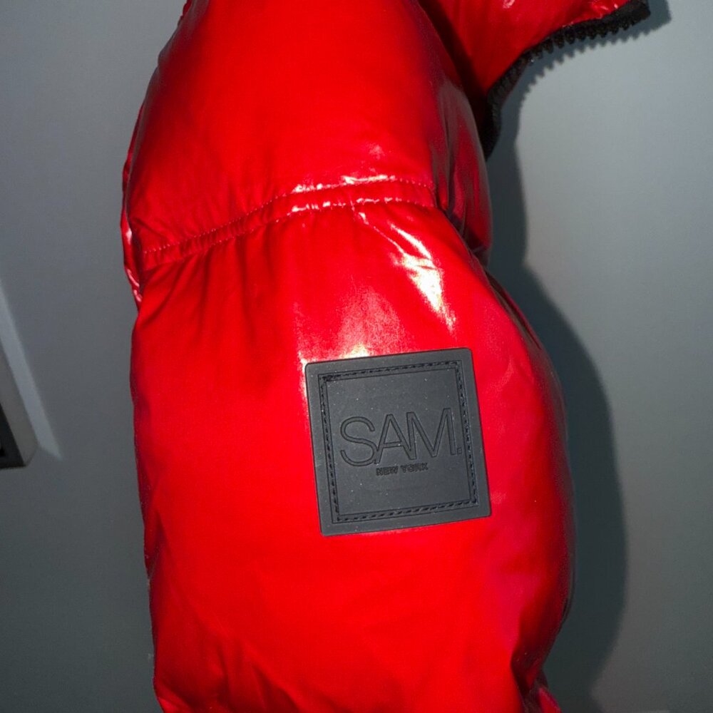 SAM. New York Freestyle Down Puffer Jacket – High Shine Red (Size M) - Picture 3 of 6